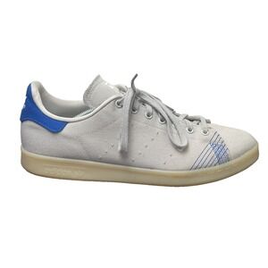 Adidas Originals x Stan Smith Shoes Men's 13 Gray Blue Low Top Canvas Sneakers
